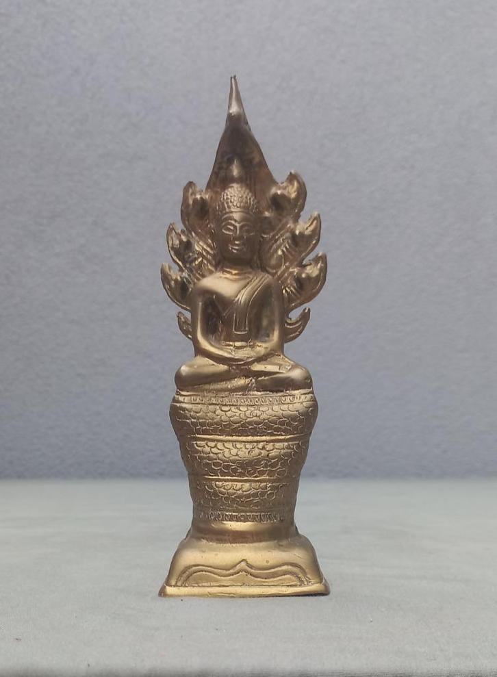 Sukhothai bronzen Naga Boeddhabeeld, Antiek en Kunst, Kunst | Niet-Westerse kunst, Ophalen of Verzenden