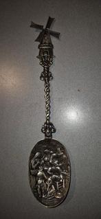 Zilveren lepel 2e gehalte, letter X voor 1907 met afbeelding, Ophalen of Verzenden, Zilver