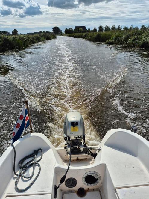 Honda 10 pk 4 takt stille en zuinige motor., Watersport en Boten, Buiten- en Binnenboordmotoren, Gebruikt, Benzine, Buitenboordmotor