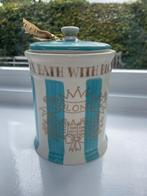 Keramische Pot met Deksel - Blond Amsterdam Stijl, Huis en Inrichting, Badkamer | Badtextiel en Accessoires, Ophalen of Verzenden