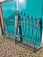 hekwerk/met loopdeur+doorrij hek/hoogte 1.80--lang ca.8 mtr., Met poort, Ophalen of Verzenden, Zo goed als nieuw, Sierhekwerk