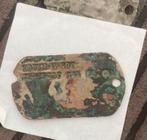 KIA Dog Tag - 2nd I.D - Silver Star - Normandië, Verzamelen, Ophalen of Verzenden, Landmacht, Amerika, Embleem of Badge
