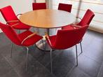 Artifort Clarion eettafel met 6 Artifort Dive stoelen, Huis en Inrichting, Ophalen, Gebruikt, Modern, 4 tot 6 stoelen