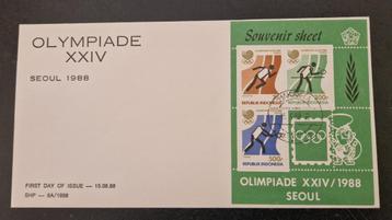 Indonesie 1988 - FDC SHP 13 - Olympiade XXlV Seoul beschikbaar voor biedingen