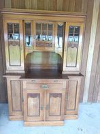 Antieke buffetkast, Ophalen, Gebruikt, 100 tot 150 cm, Glas