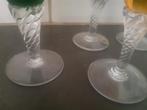 set van 4 vintage wijnglazen champagne glazen, Antiek en Kunst, Curiosa en Brocante, Ophalen of Verzenden