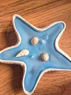 Stervormige schaal met schelpen- Kaars, Kunststof, Schaal, Ophalen of Verzenden, Zo goed als nieuw