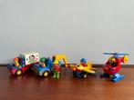 1-2-3 Playmobil voertuigen en poppetjes, Ophalen of Verzenden, Gebruikt