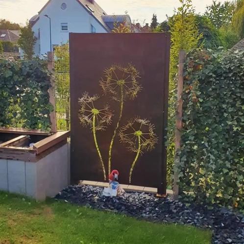 Cortenstaal sfeerpanelen, tuinscherm, schutting, Tuin en Terras, Tuinschermen, Nieuw, Staal, 150 tot 200 cm, 100 tot 150 cm, Ophalen of Verzenden