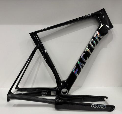 Factor Ostro Vam 2.0 Black/Chrome 56cm 2025, Fietsen en Brommers, Fietsen | Racefietsen, Nieuw, Overige merken, 53 tot 57 cm