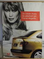 CITROEN XSARA – CLAUDIA SCHIFFER  poster bushokje – abri, Ophalen, Rechthoekig Staand, Deurposter of groter, Zo goed als nieuw