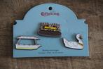 efteling pin  voertuigen set 2, Ophalen of Verzenden, Nieuw, Button of Speldje