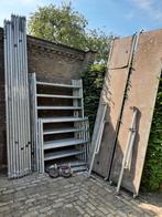 Nette aluminium rolsteiger Werkhoogte 8.2 mtr, Ophalen, Gebruikt, Rolsteiger of Kamersteiger, 5 meter of hoger