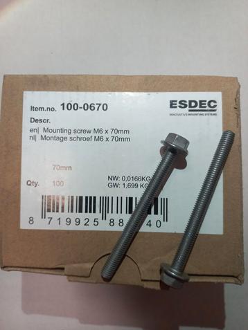 Моntage schroef.  Esdec 100-0655  M6*55mm   beschikbaar voor biedingen