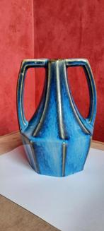 art nouveau jugendstil blauwe vaas ca 1920 gemerkt, Antiek en Kunst, Ophalen of Verzenden