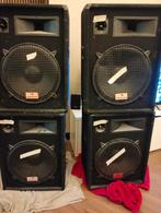 Auna PA Speakers 800w (4x) - Defect/Beschadigd, Ophalen, 120 watt of meer, Front, Rear of Stereo speakers, Overige merken