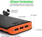 X-DRAGON 20000 mAh externe accu met 3 USB-poorten en lcd-sch, Ophalen of Verzenden, Nieuw
