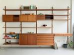 Poul Cadovius Royal Systems vintage wandmeubel, Ophalen, 300 cm of meer, Zo goed als nieuw, 150 tot 200 cm