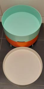 Ikea PS Bijzettafel / opbergmeubel vintage / retro, Rond, Ophalen, 45 tot 60 cm, Minder dan 55 cm