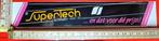 Vintage sticker Supertech autoradio Hifi TV merk logo, Ophalen of Verzenden, Zo goed als nieuw, Overige typen