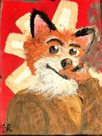 Fantastic mr fox schilderij, Ophalen of Verzenden