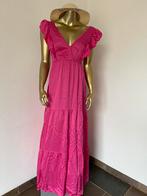 BoeBou lange fuchsia jurk nog NIEUW S/M, Ophalen of Verzenden, Onder de knie, Roze, Zo goed als nieuw
