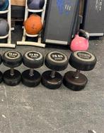 Rubberen dumbells 1 x 18-22-26-30 kg gewichten, Ophalen, Dumbbell, Gebruikt, Gewichten