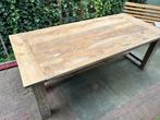Teakhouten Eettafel Landelijke Stijl, Huis en Inrichting, Tafels | Eettafels, Ophalen, Gebruikt, 100 tot 150 cm, Teakhout