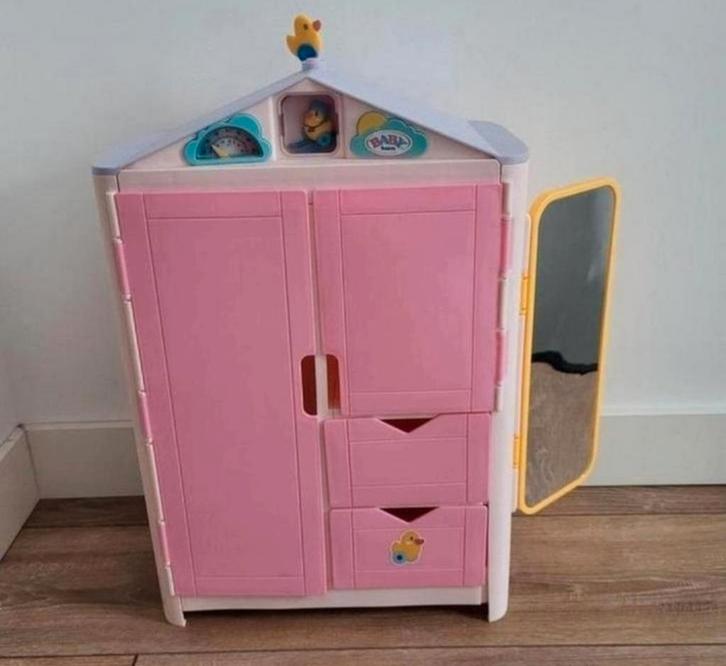 Baby Born Kledingkastje met Weereendje Babyborn., Kinderen en Baby's, Kinderkamer | Commodes en Kasten, Zo goed als nieuw, Minder dan 75 cm