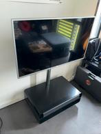 Tv meubel glas, Huis en Inrichting, Kasten | Televisiemeubels, Ophalen, Gebruikt, 100 tot 150 cm, 50 tot 100 cm
