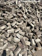 4.500 rood bruin paars gemêleerd gebakken klinkers keiform.