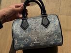 Louis Vuitton Speedy 20 monoglam, Ophalen, Zo goed als nieuw, Blauw, Handtas