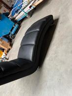 Zwarte leren ligstoel, Huis en Inrichting, Banken | Sofa's en Chaises Longues, Ophalen, Gebruikt, Minder dan 150 cm, Ligstoel