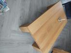 Eiken salon tafel 6cm dik blad, 50 tot 100 cm, Minder dan 50 cm, 100 tot 150 cm, Gebruikt