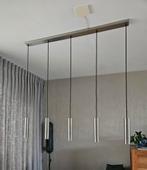 Hanglamp geborsteld rvs, Huis en Inrichting, Lampen | Hanglampen, Ophalen, Gebruikt, 75 cm of meer