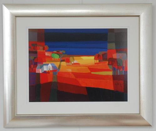 Ton. Schulten schilderij Kleurrijke velden., Huis en Inrichting, Woonaccessoires | Schilderijen, Tekeningen en Foto's, Schilderij