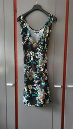 King Louie Zwart Jurkje met Bloemen Maat M, Maat 38/40 (M), Zwart, Ophalen of Verzenden, Zo goed als nieuw