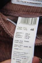 Broek bruin rib Peserico mt 46IT (EU40) Vaste prijs, Maat 38/40 (M), Peserico, Bruin, Ophalen of Verzenden