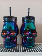 Beker multicolor skull 2x, Ophalen of Verzenden, Zo goed als nieuw, Overige stijlen, Overige typen
