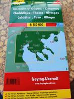 Kaart Chalkidiki- Thasos en Olympos, Freytag& berndt, 2000 tot heden, Nieuw, Ophalen of Verzenden