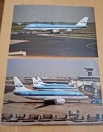 Foto's van KLM vliegtuigen Schiphol 1990, Ophalen of Verzenden, Nieuw, Kaart, Foto of Prent