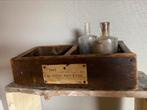 Oud frans kistje met etiket, Antiek en Kunst, Curiosa en Brocante, Ophalen