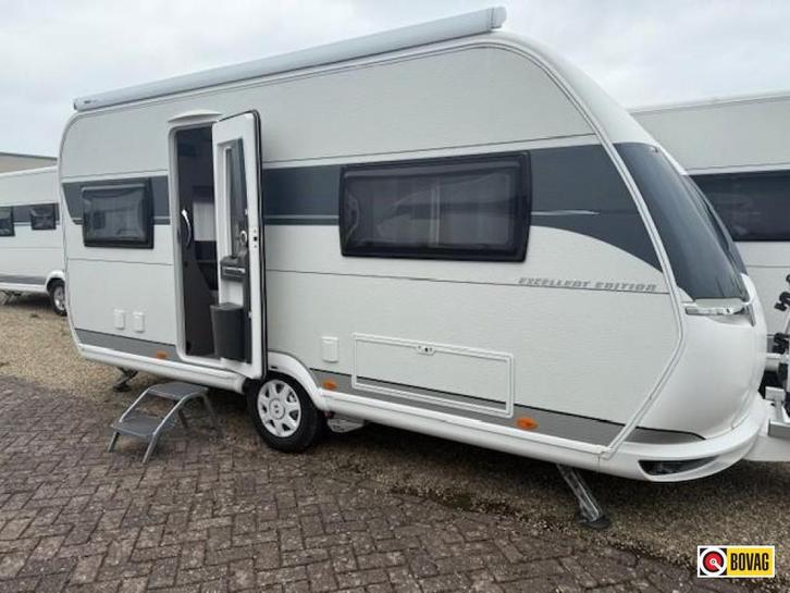 Hobby Excellent Edition 460 UFE mover luifel airco fietsenre, Caravans en Kamperen, Caravans, Bedrijf, 1000 - 1250 kg, Rondzit