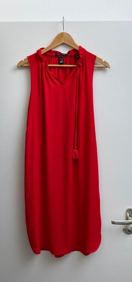 Scotch & Soda tof rood jurkje M, Kleding | Dames, Jurken, Zo goed als nieuw, Maat 38/40 (M), Rood, Boven de knie, Ophalen of Verzenden