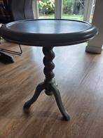houten wijntafel, bijzettafel, draaipoot, Minder dan 55 cm, Gebruikt, Rond, Hout