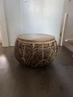 Salontafel, Huis en Inrichting, Banken | Voetenbanken en Poefen, Ophalen, Riet of Rotan, Rond, Minder dan 50 cm