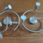2 Plafondlampen., Gebruikt, Metaal of Aluminium, Ophalen of Verzenden, Modern