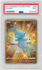 PSA 9 Mew #025 - 2021 Pokémon Celebrations, Ophalen of Verzenden, Zo goed als nieuw, Losse kaart, Foil