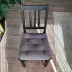 2x IKEA MALINDA stoelkussen, grijs , 40/35x38x7 cm, Ophalen of Verzenden, Zo goed als nieuw, Grijs, Vierkant