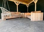 Buitenbanken steigerhout, Tuin en Terras, Tuinbanken, Ophalen, Gebruikt, Hout
